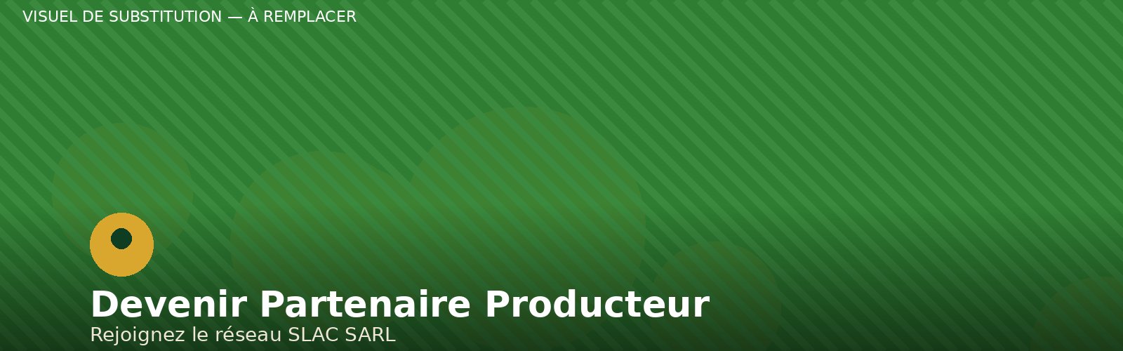 Devenir partenaire producteur SLAC SARL